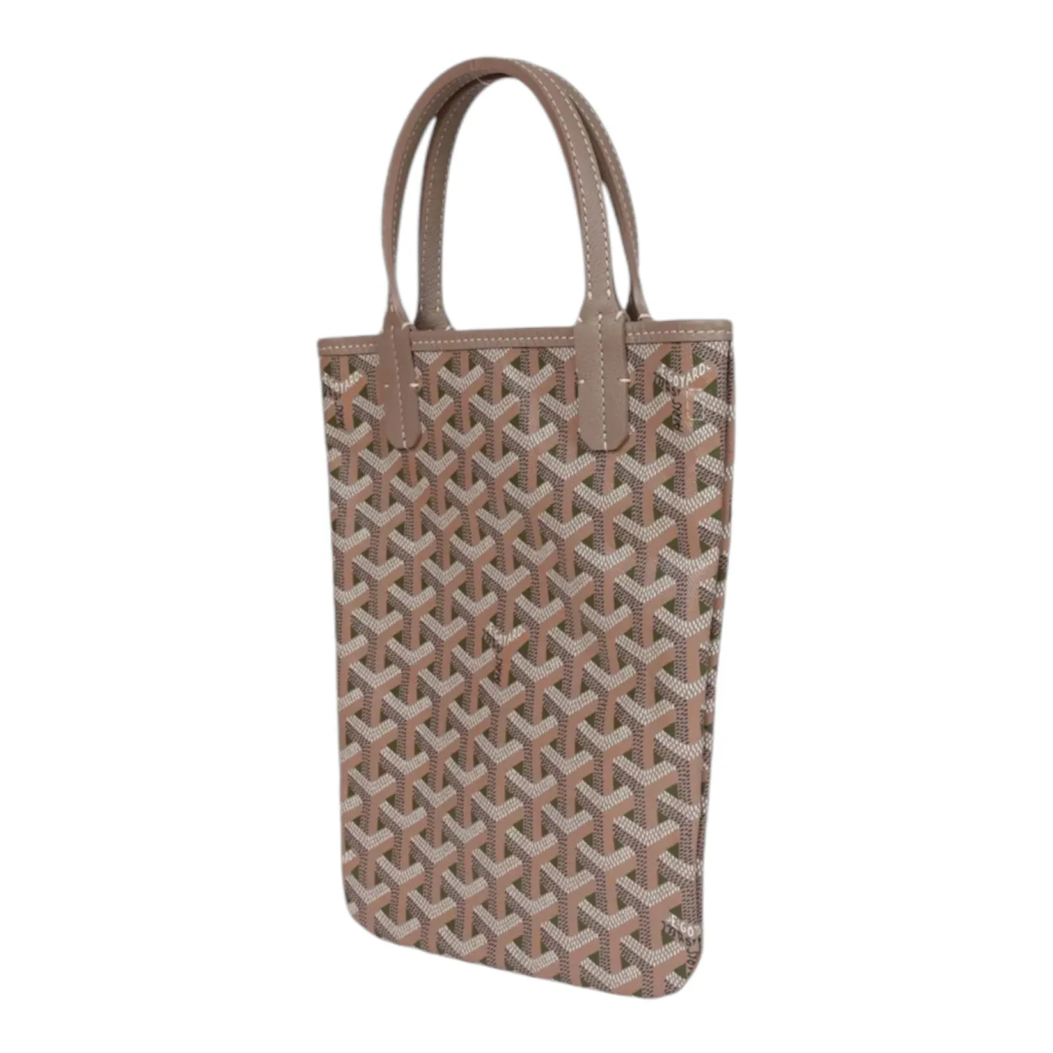 Goyard Goyardine Green Poitiers Claire-Voie Mini Tote Bag Palladium Hardware