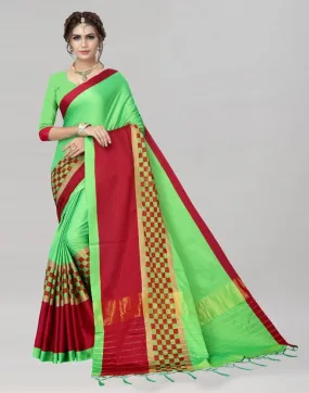 Green Silk Saree