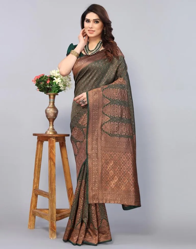 Green Weaving Silk Saree