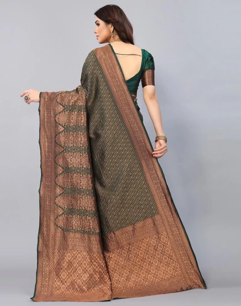 Green Weaving Silk Saree