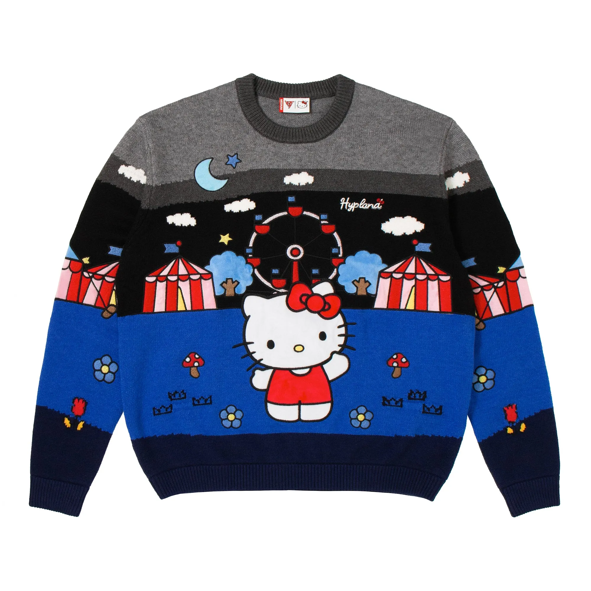 HELLO KITTY CARNIVAL KNIT SWEATER (NIGHT TIME)