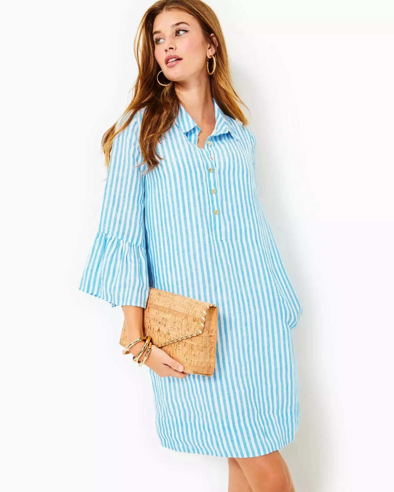 Jazmyn Linen Tunic Dress