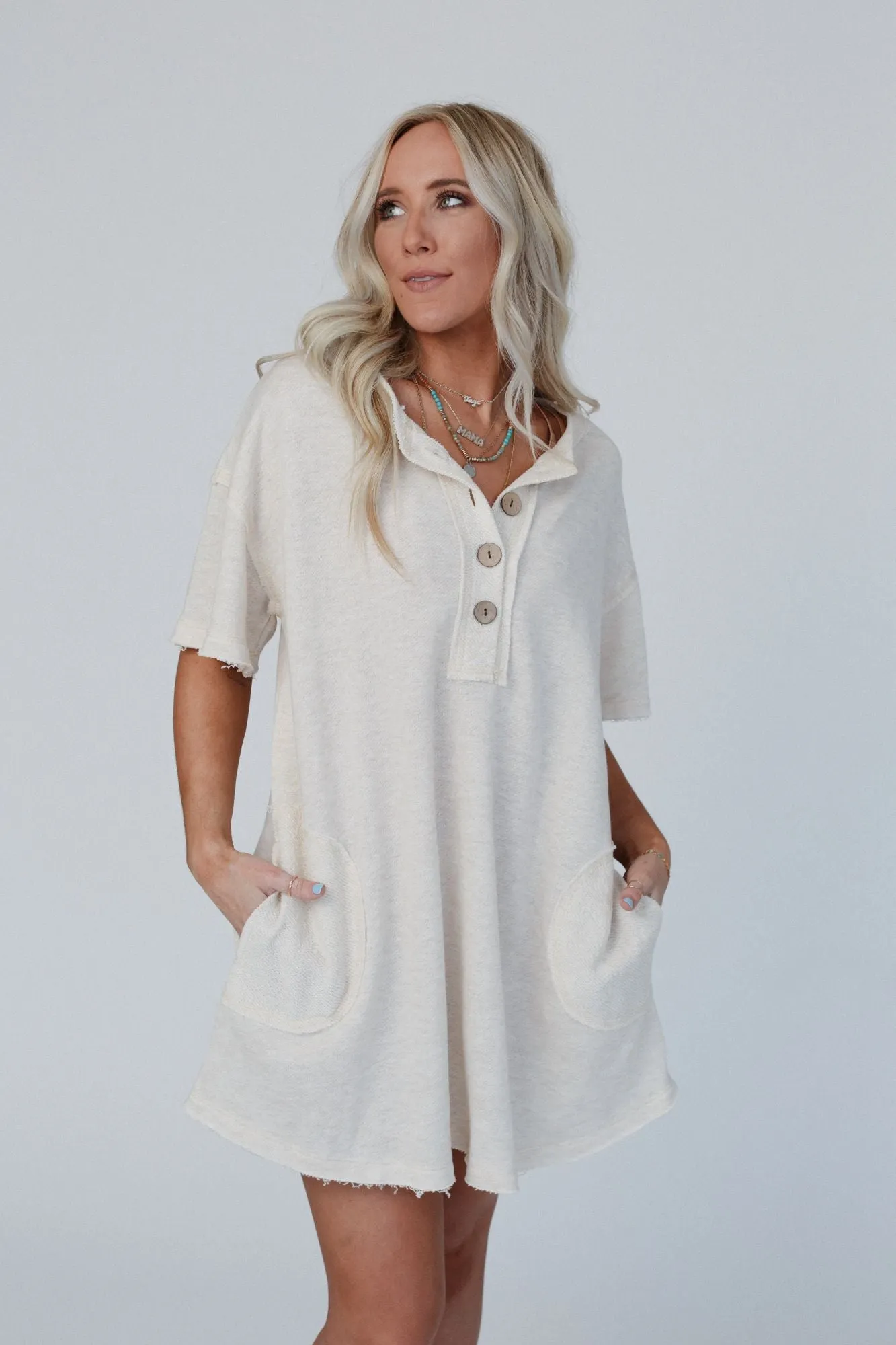 Jodi Tunic Dress - Oatmeal