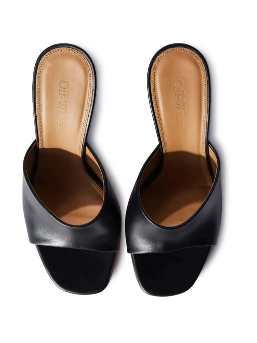 JUG WEDGE-HEEL LEATHER MULES