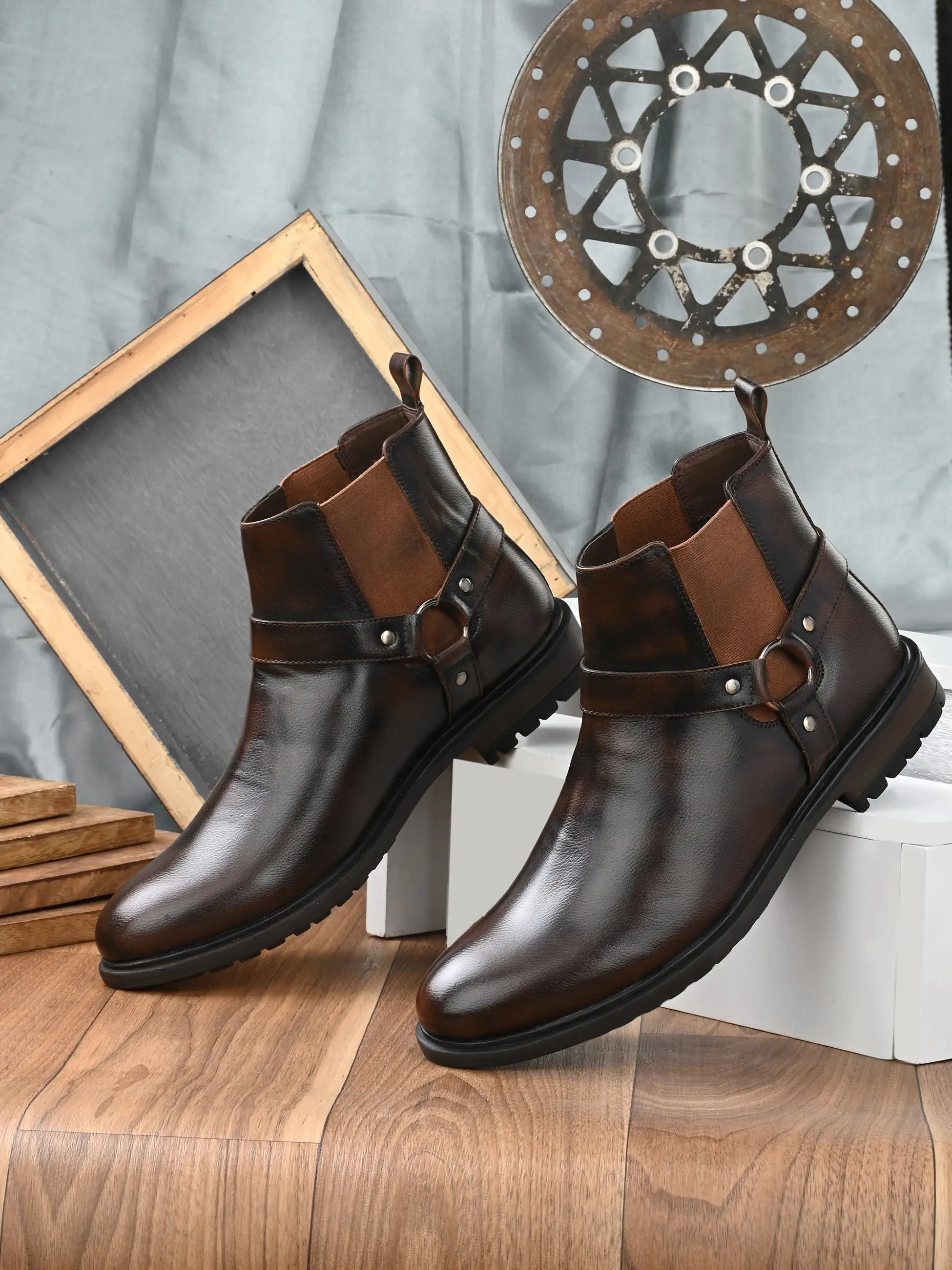 Kai Tan Mid-Ankle Boots