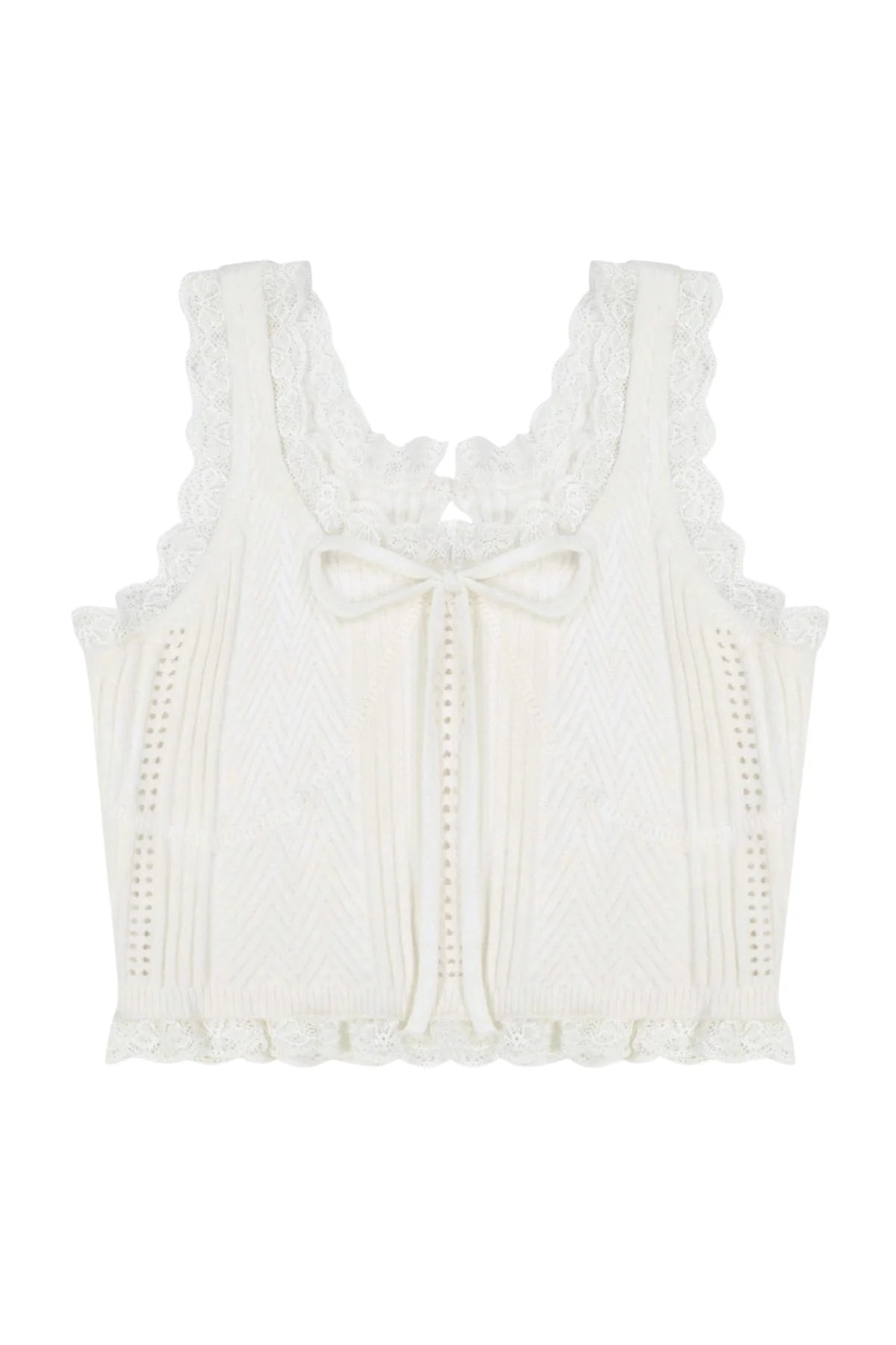 Katie J Tween Madison Sweater Cami in White