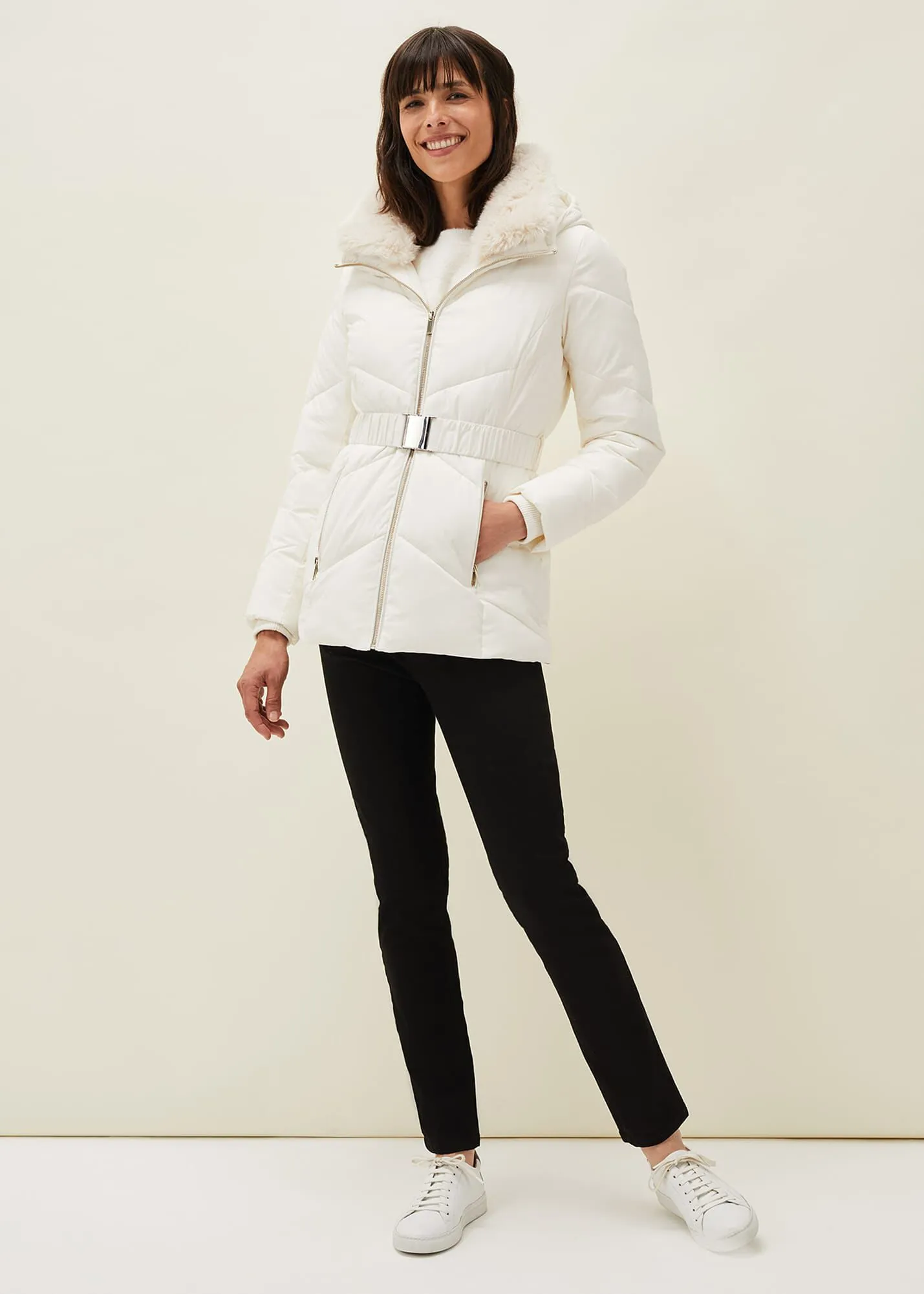 Krissy Short High Shine Puffer Coat