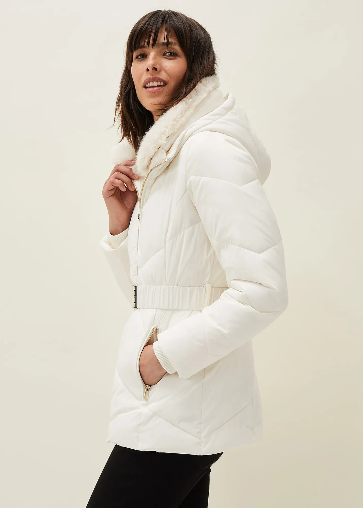 Krissy Short High Shine Puffer Coat