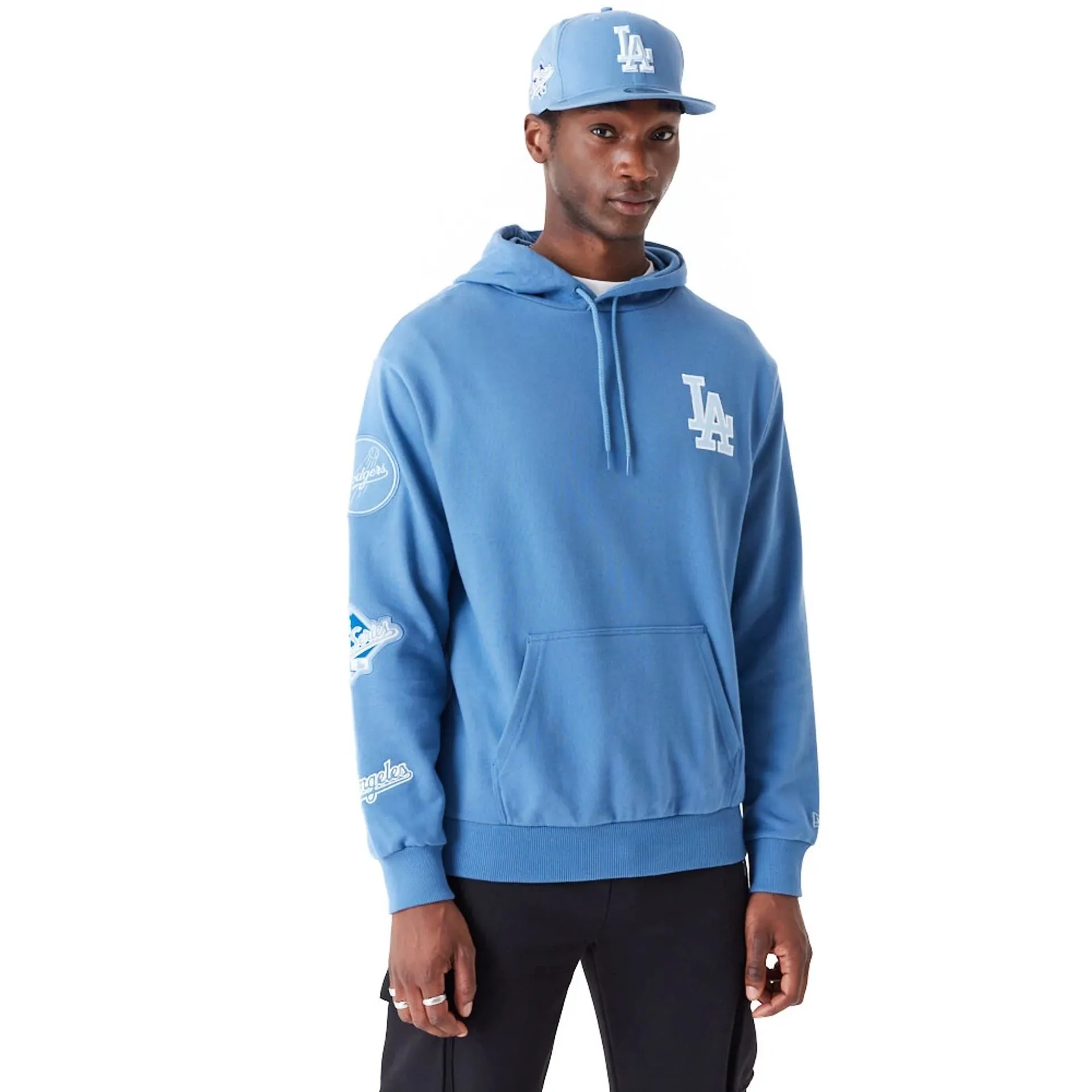 LA Dodgers MLB World Series Blue Oversized Pullover Hoodie