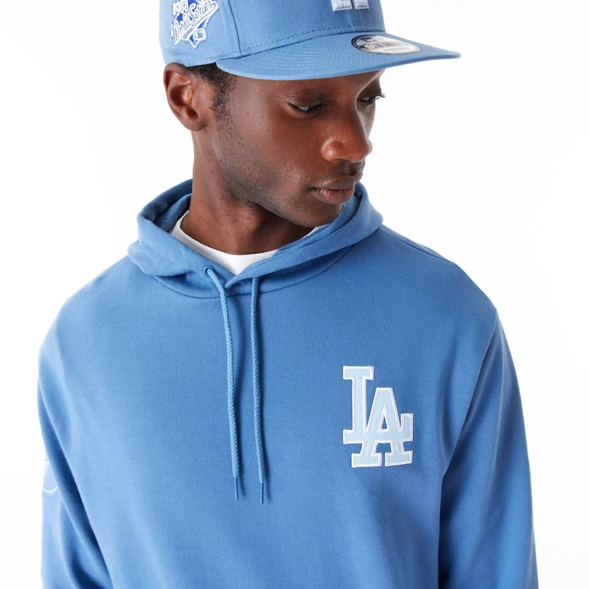 LA Dodgers MLB World Series Blue Oversized Pullover Hoodie