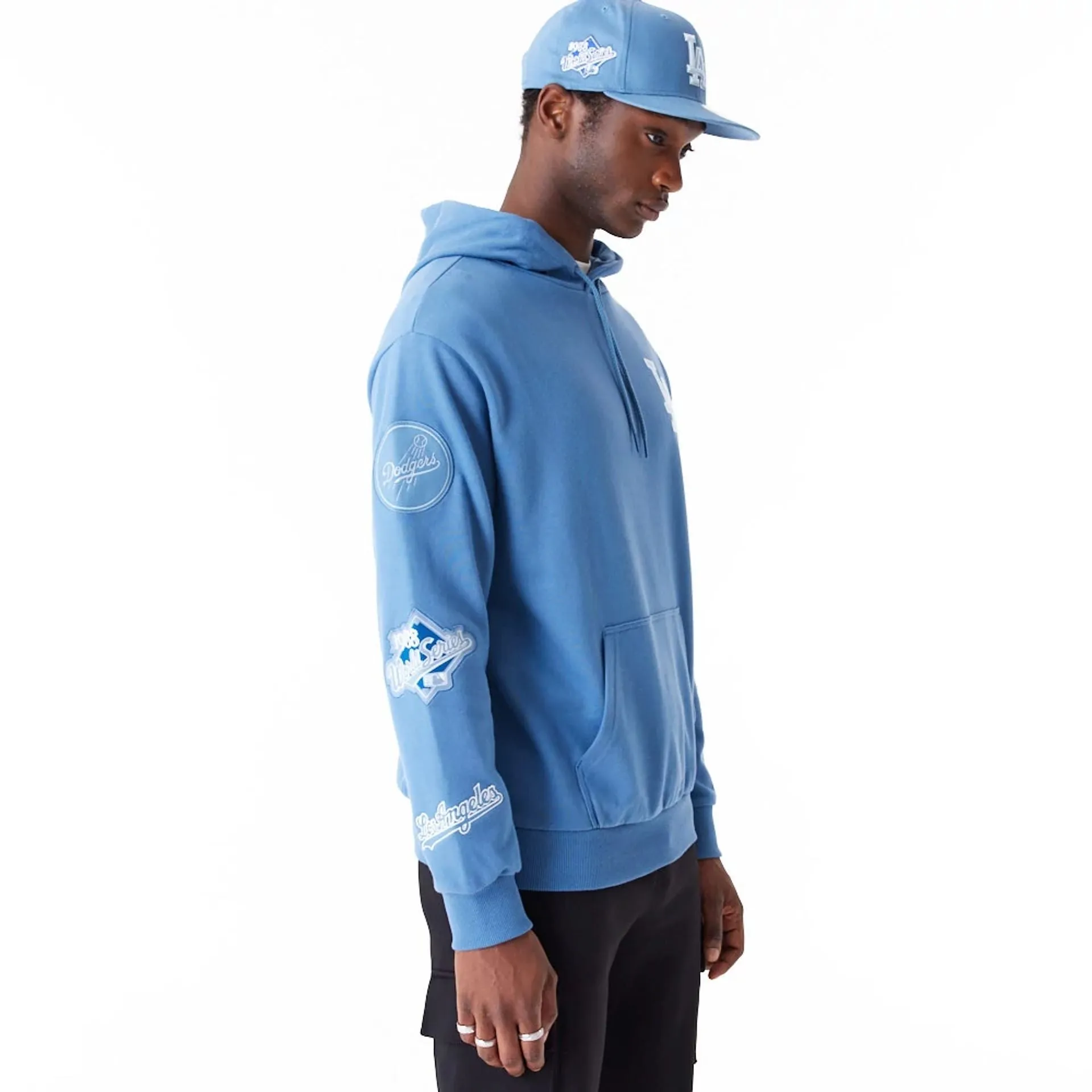 LA Dodgers MLB World Series Blue Oversized Pullover Hoodie