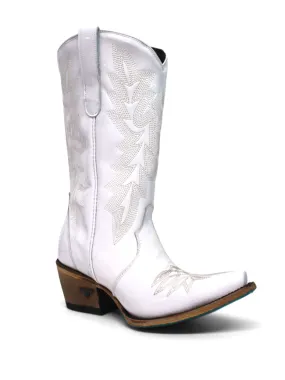 Lane Womens Off The Record White Boots