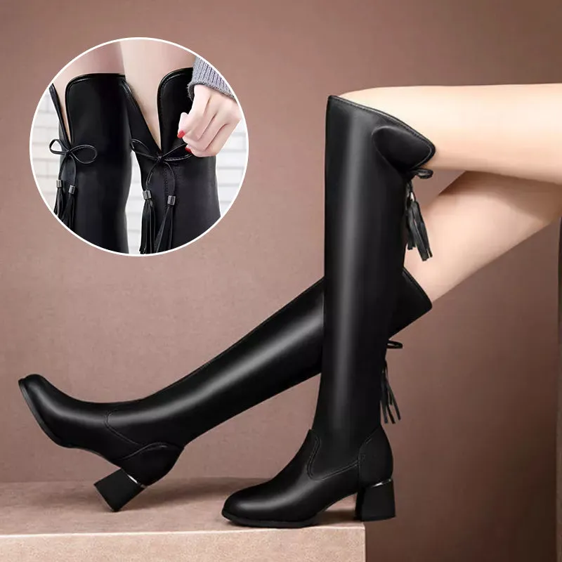 Leather boots: elegance and warmth for winter