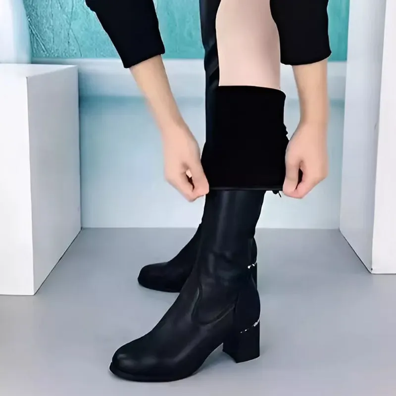 Leather boots: elegance and warmth for winter