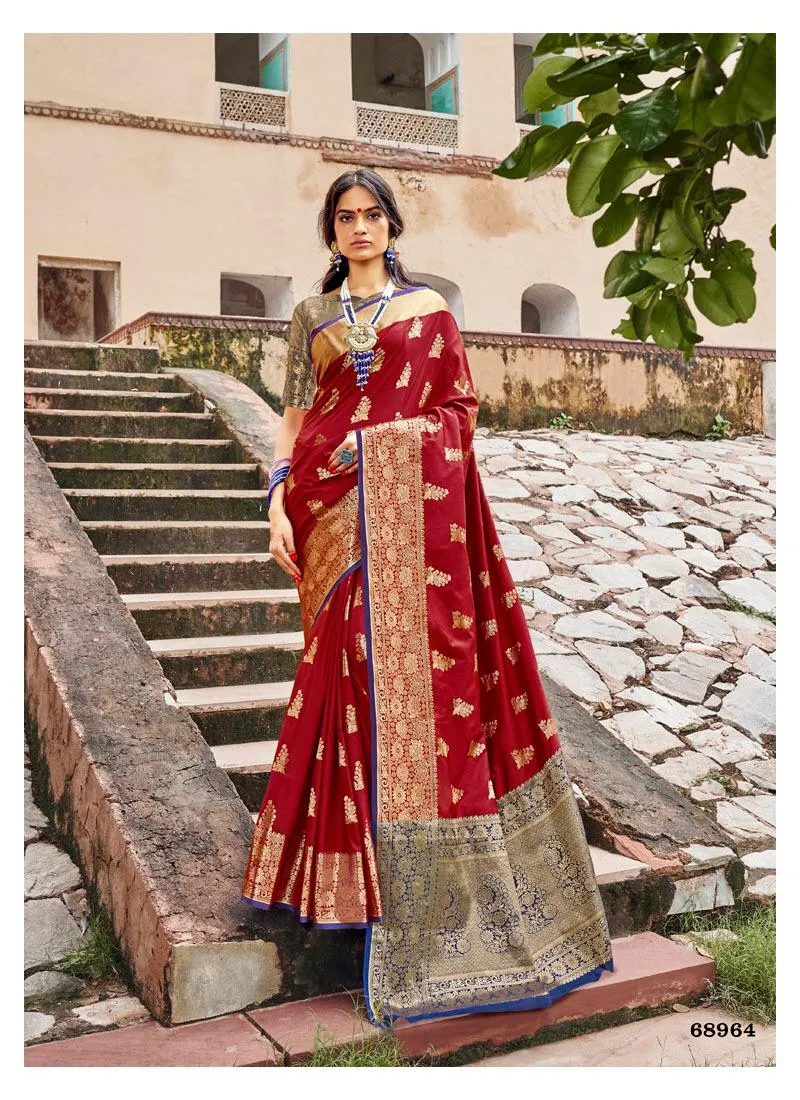 Lifestyle Presents Aashirwad Vol 3 Silk Banarasi Stylish Designer Sarees