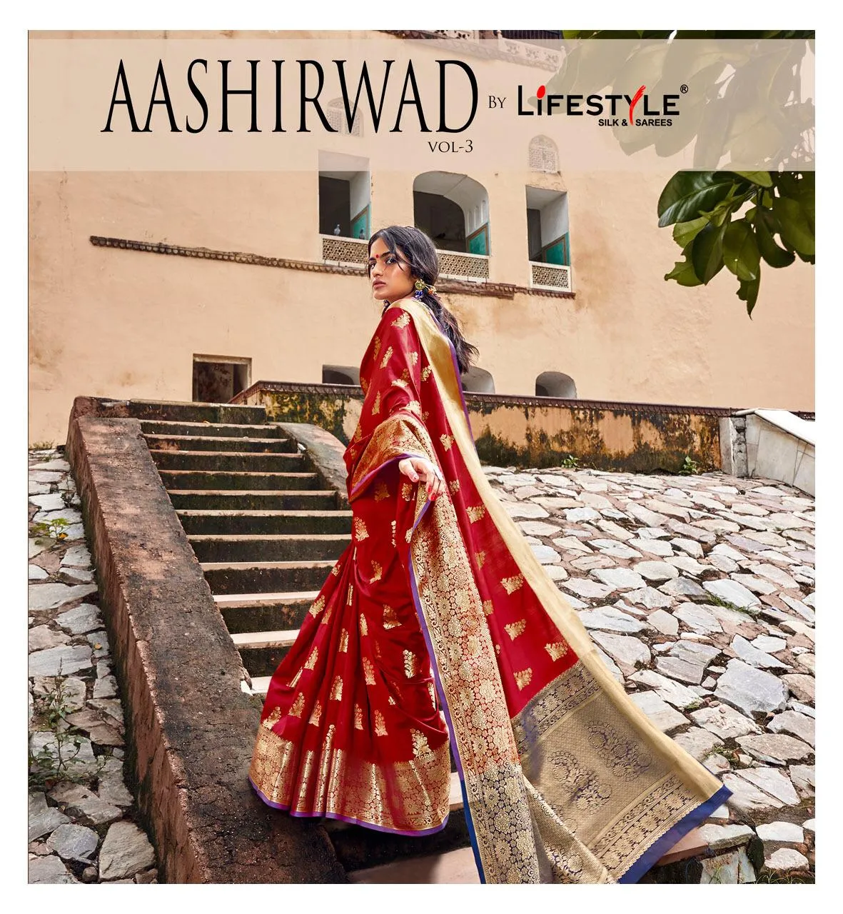 Lifestyle Presents Aashirwad Vol 3 Silk Banarasi Stylish Designer Sarees