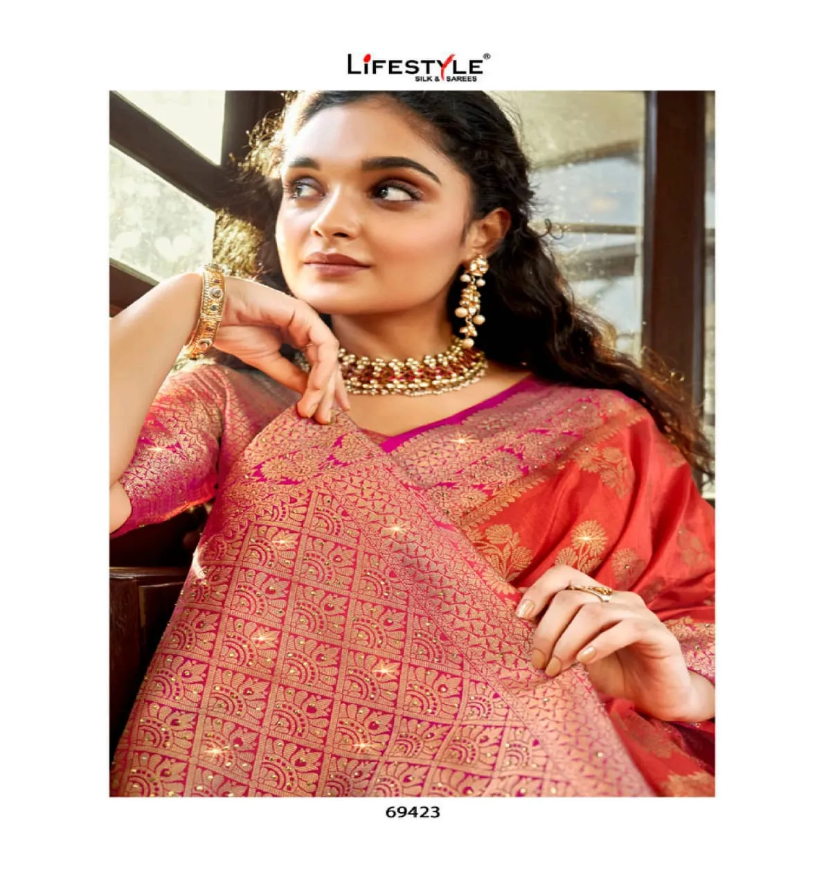 Lifestyle Sarees Launched Hastkala Vol 5 Nylon Silk Fancy Designer Sarees