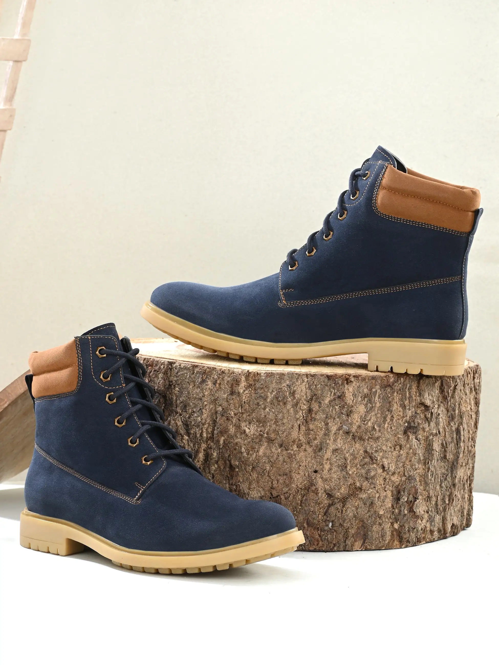 Lodge Blue Ankle Boots