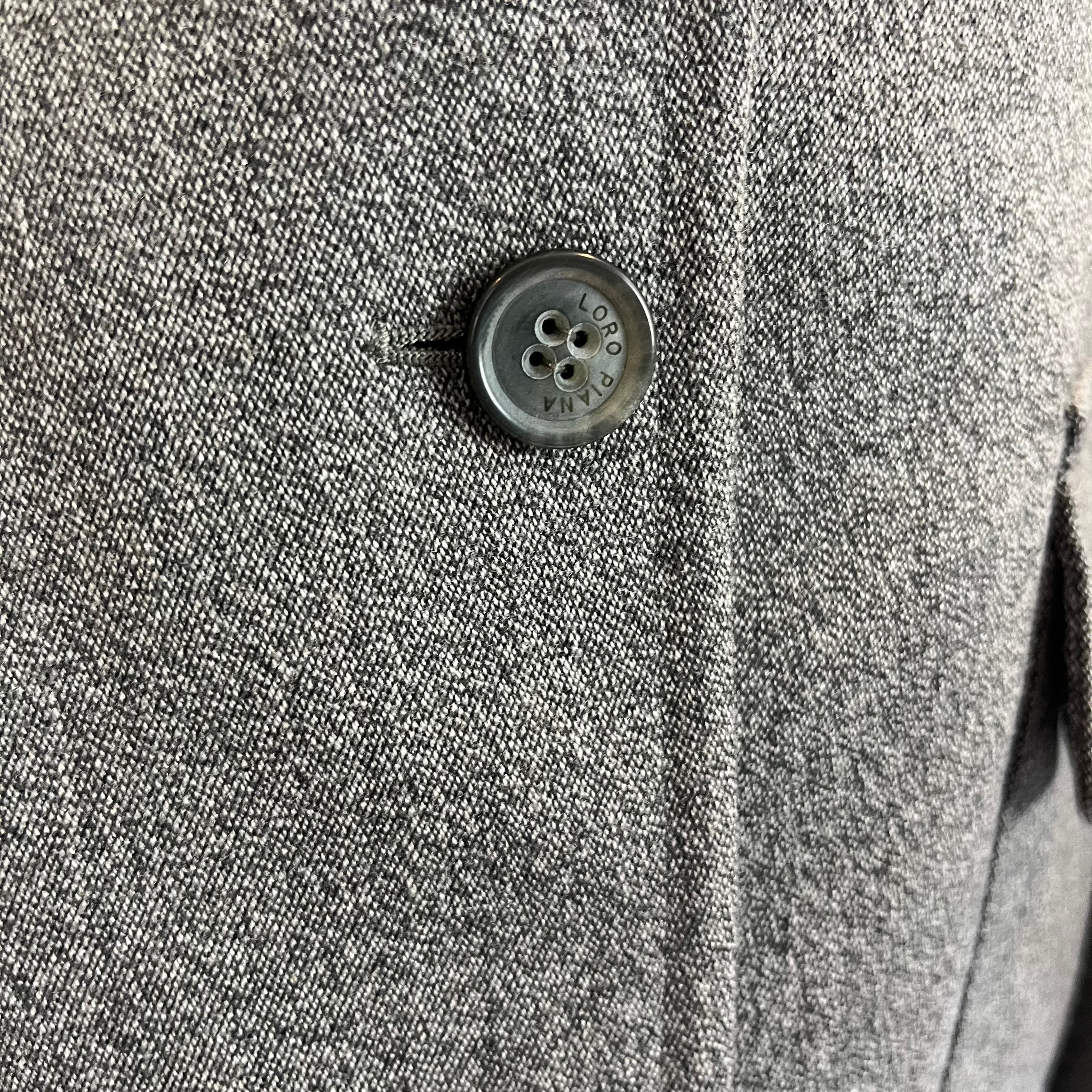 Loro Piana 3000 Grey Marl Cashmere Jacket M