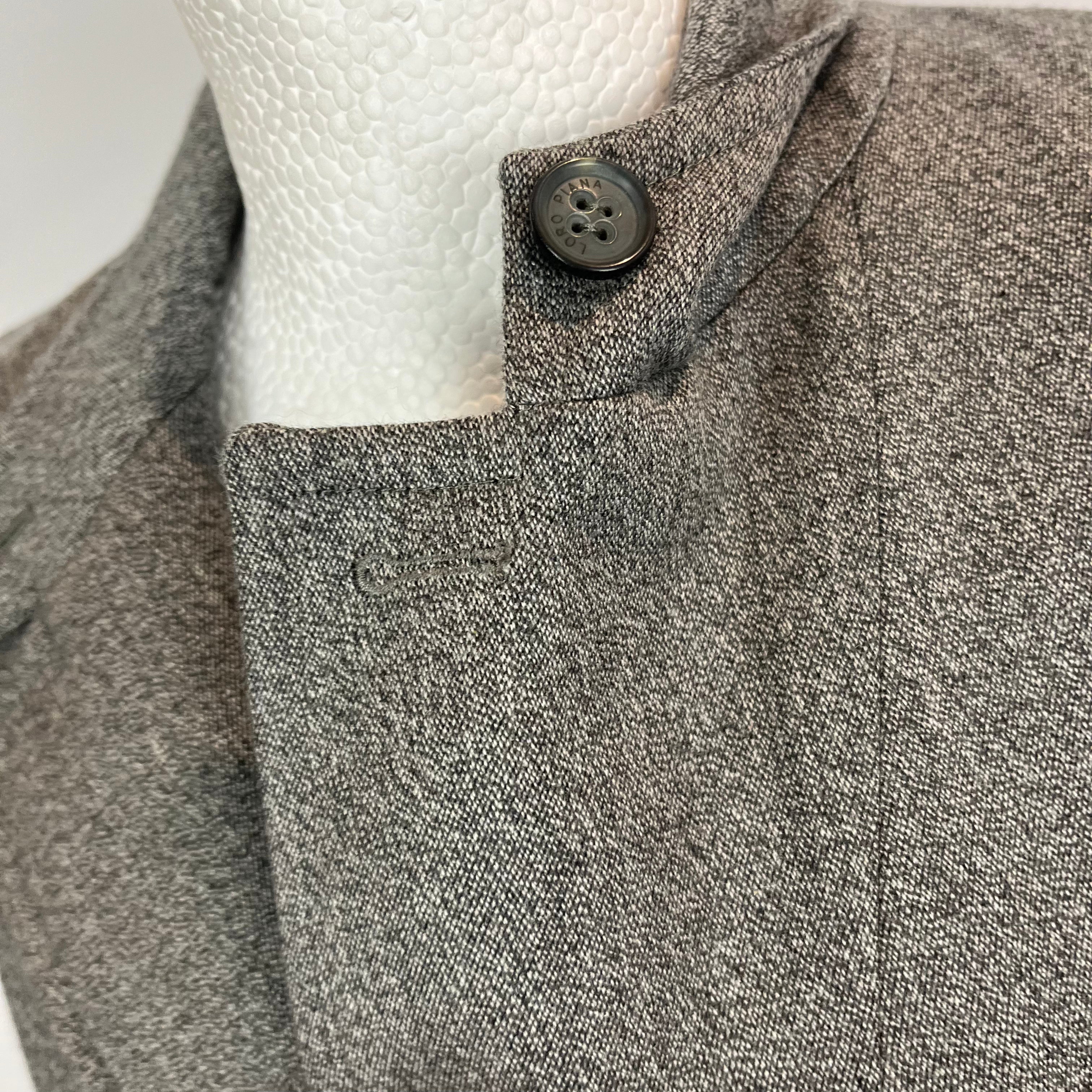 Loro Piana 3000 Grey Marl Cashmere Jacket M