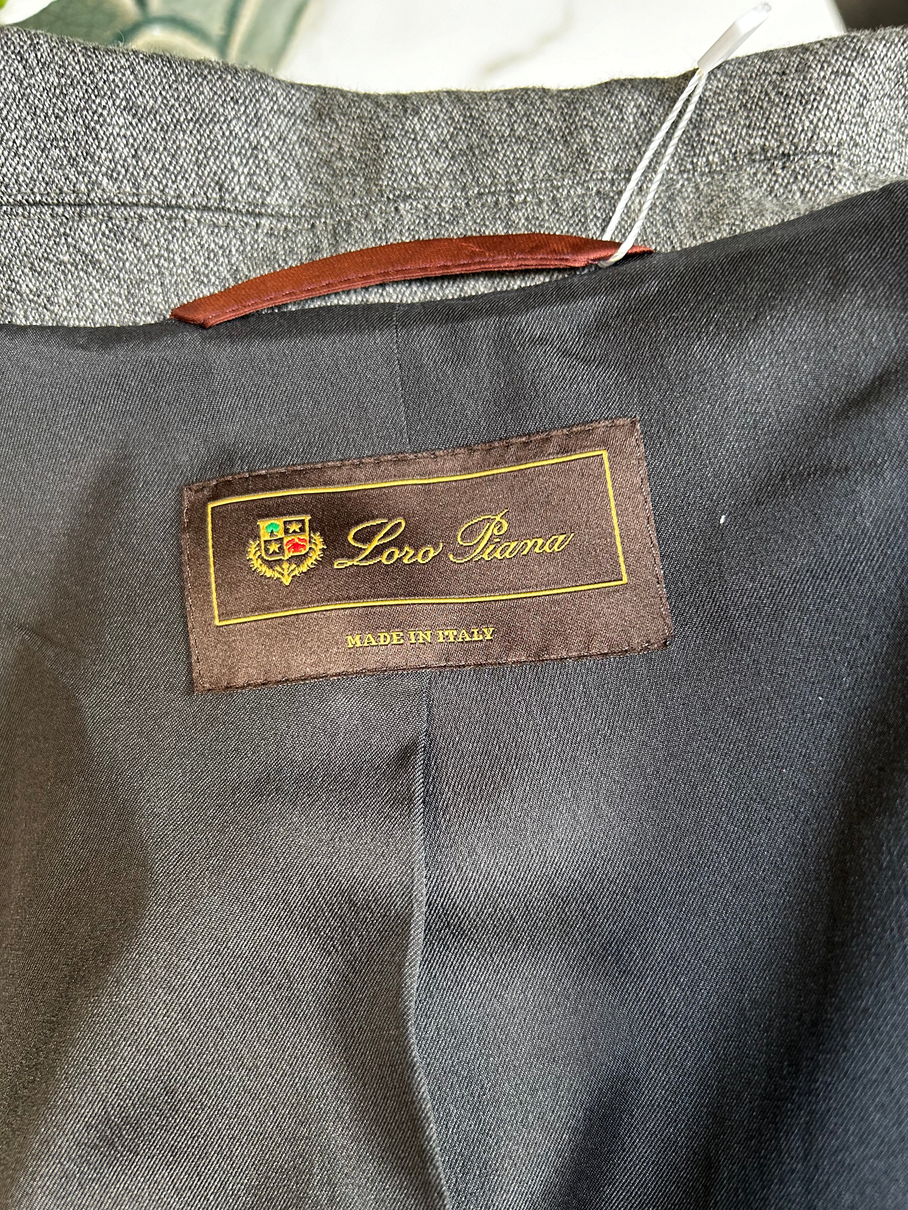 Loro Piana 3000 Grey Marl Cashmere Jacket M