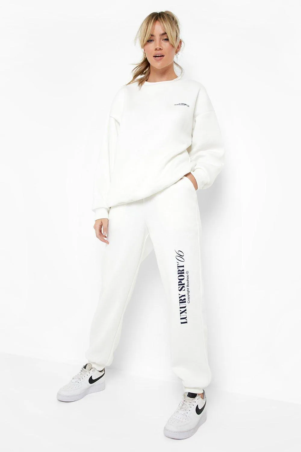 Luxury Sport Back Print Sweater Tracksuit