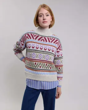 Mayalen Wool Jacquard Sweater - Multicolor