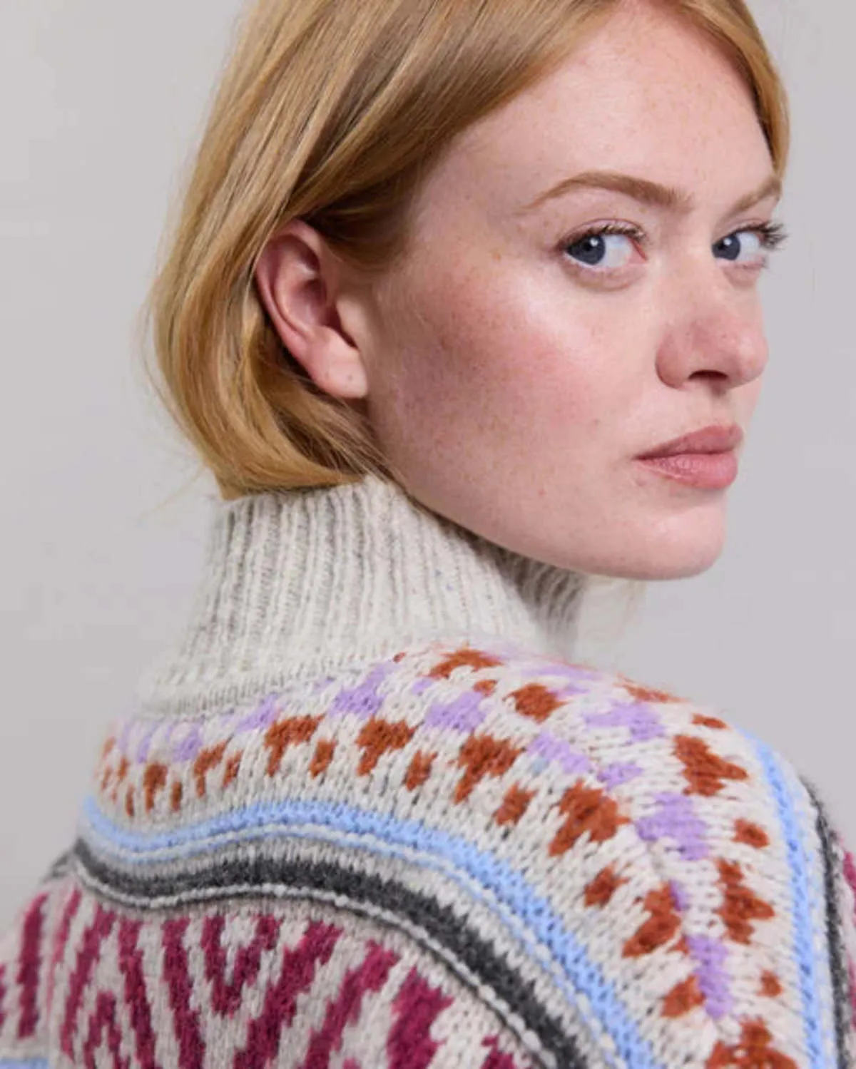 Mayalen Wool Jacquard Sweater - Multicolor