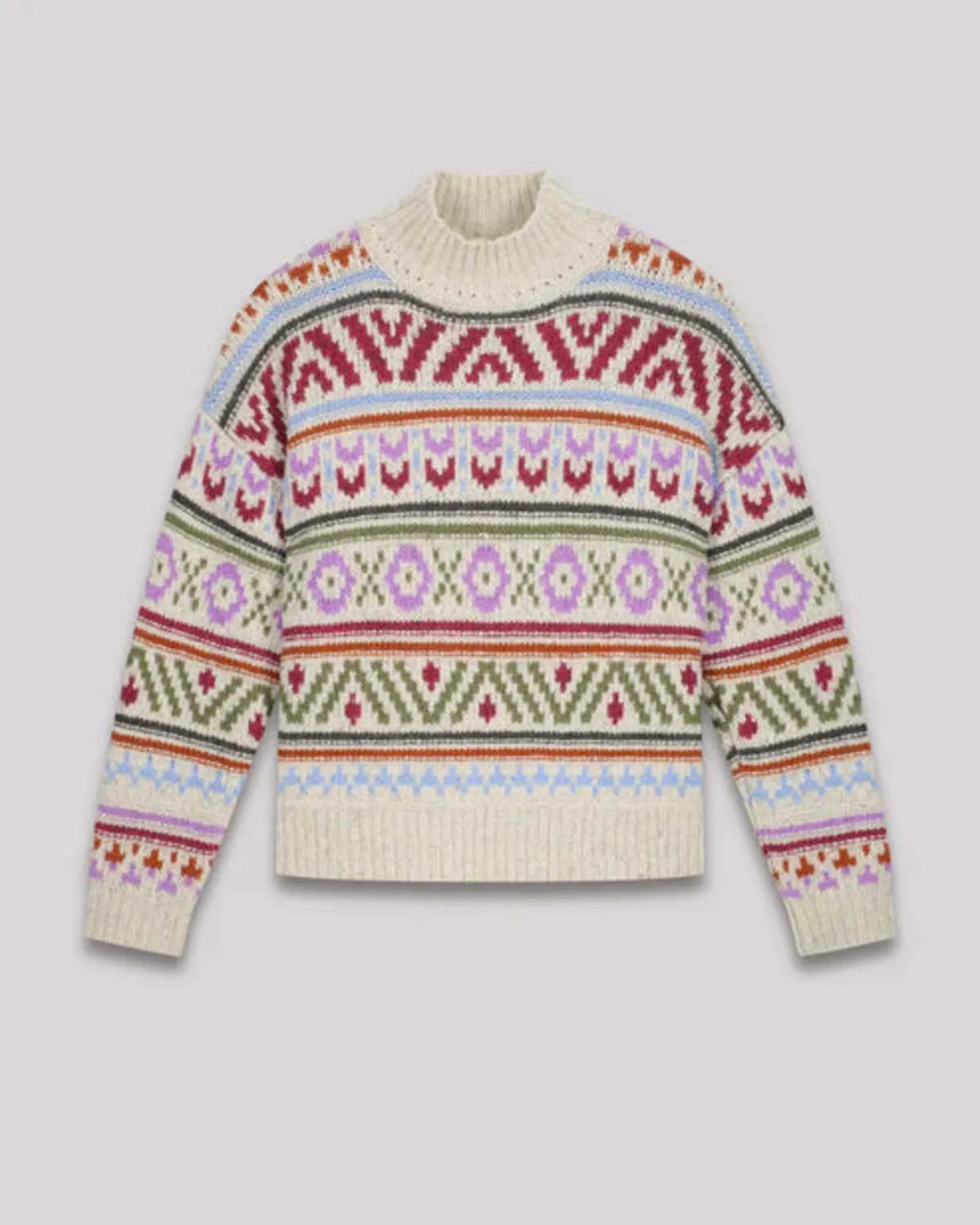 Mayalen Wool Jacquard Sweater - Multicolor