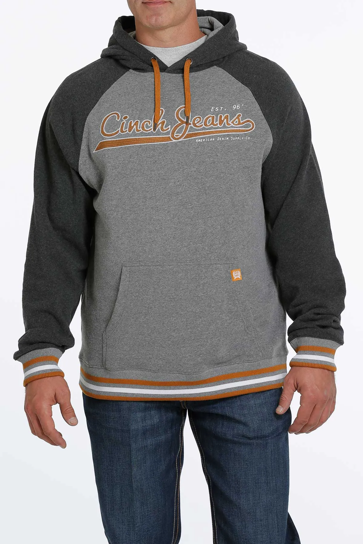 MEN'S CINCH HOODIE GRAY/COPPER