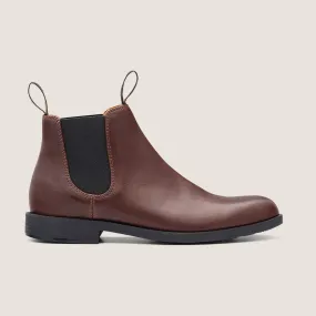 Men's Dress  Ankle Boots  -  Chestnut Brown