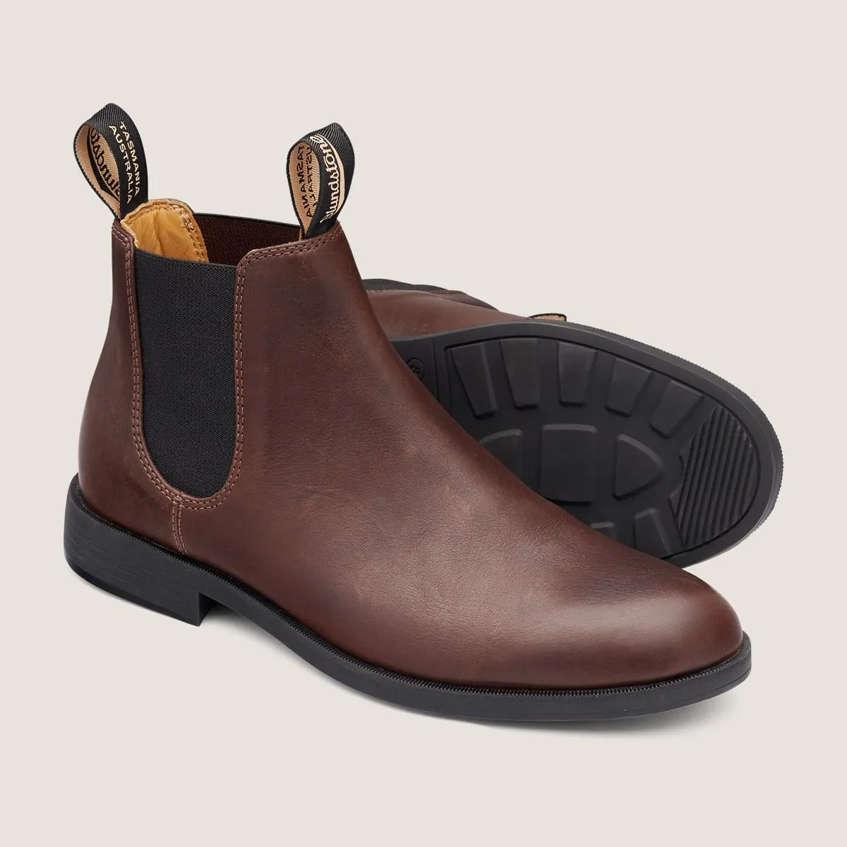 Men's Dress  Ankle Boots  -  Chestnut Brown