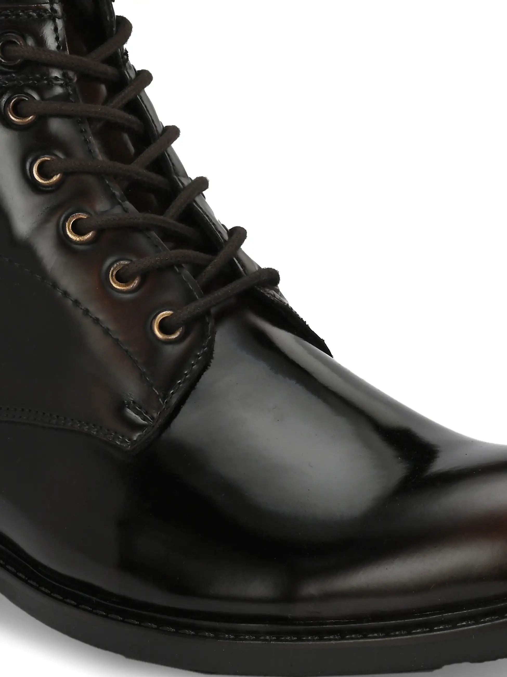 Mentor Black Patent Boots