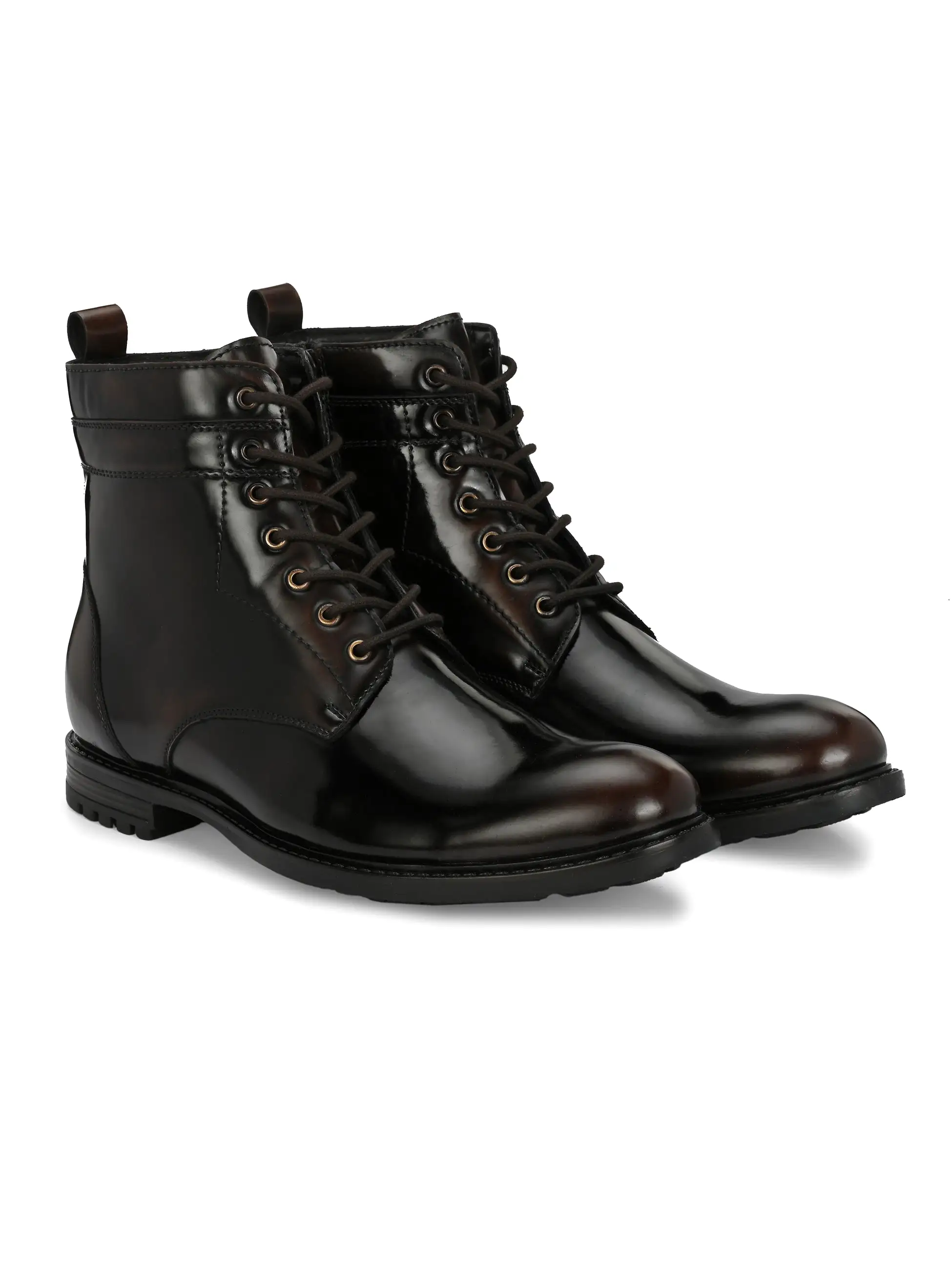 Mentor Black Patent Boots