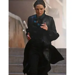 Mission Impossible 7 Rebecca Ferguson Leather Coat