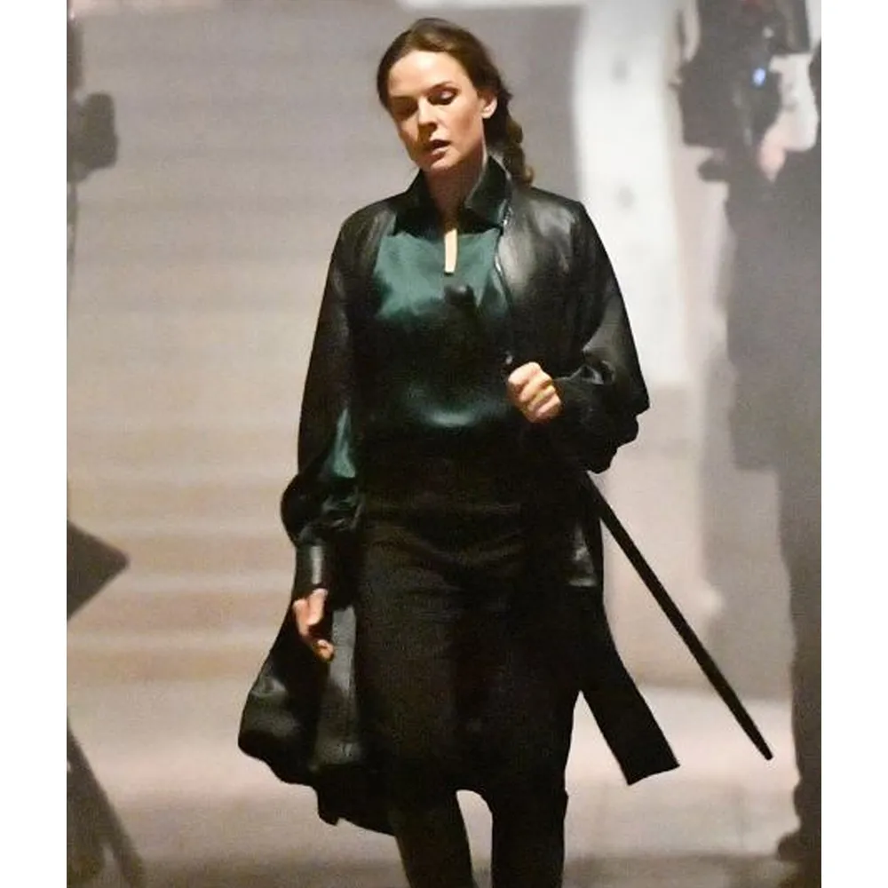 Mission Impossible 7 Rebecca Ferguson Leather Coat