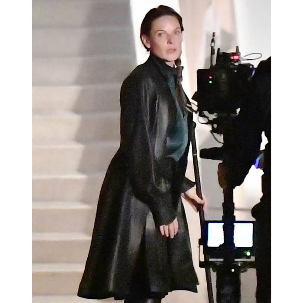 Mission Impossible 7 Rebecca Ferguson Leather Coat