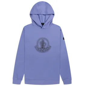 Moncler Large Logo Hooded Sweatshirt Purple/Black