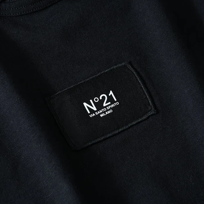 N21 numero ventuno  |Crew Neck Sleeveless Cotton Logo Tanks & Camisoles