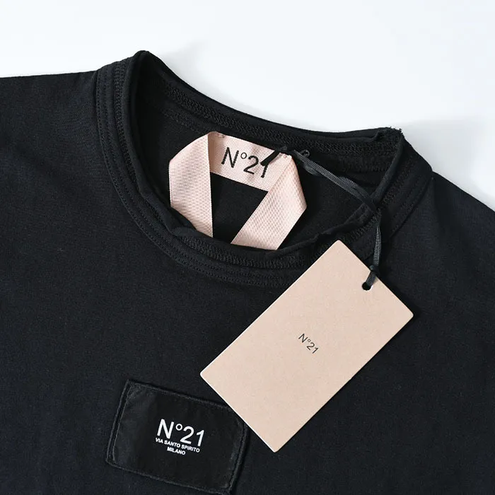 N21 numero ventuno  |Crew Neck Sleeveless Cotton Logo Tanks & Camisoles