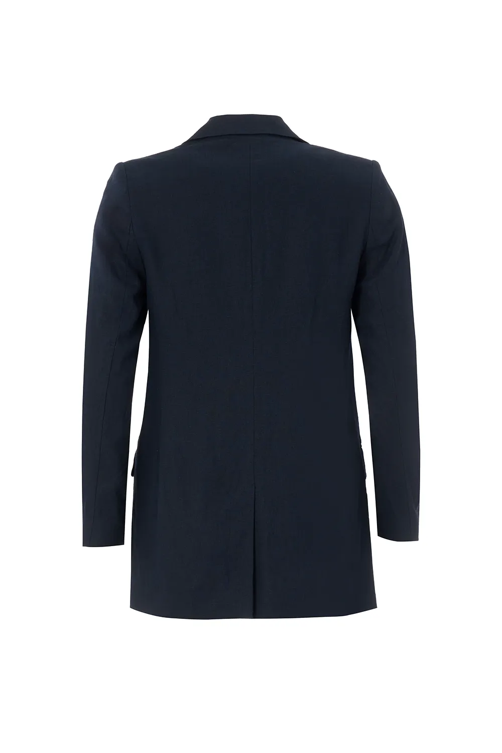 Navy Scallop Edge Blazer