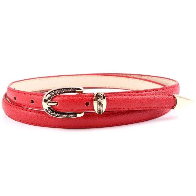 New Fashion Faux Leather Metal Buckle Straps