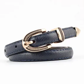 New Fashion Faux Leather Metal Buckle Straps