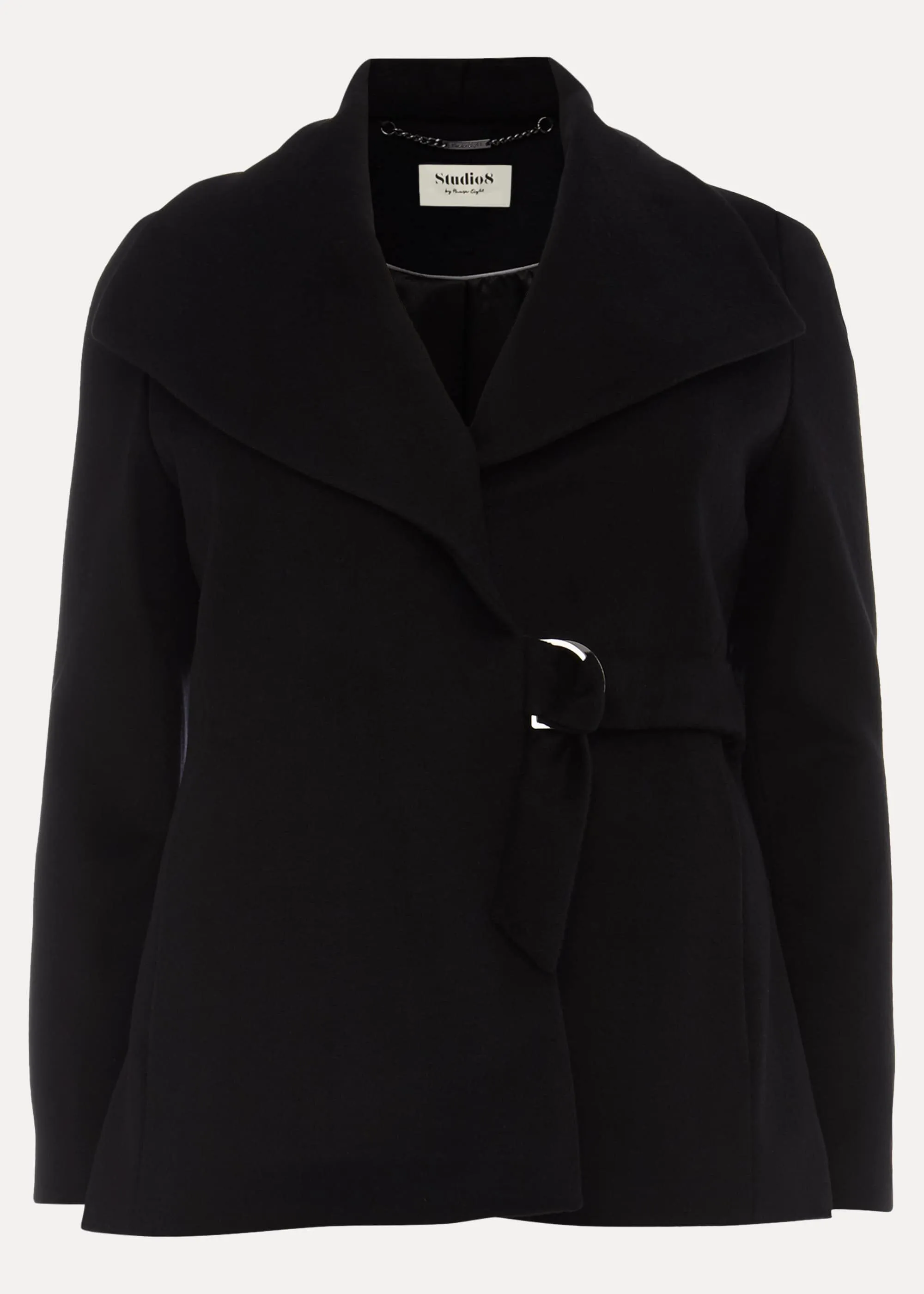 Nicci Short Belted Wool Coat