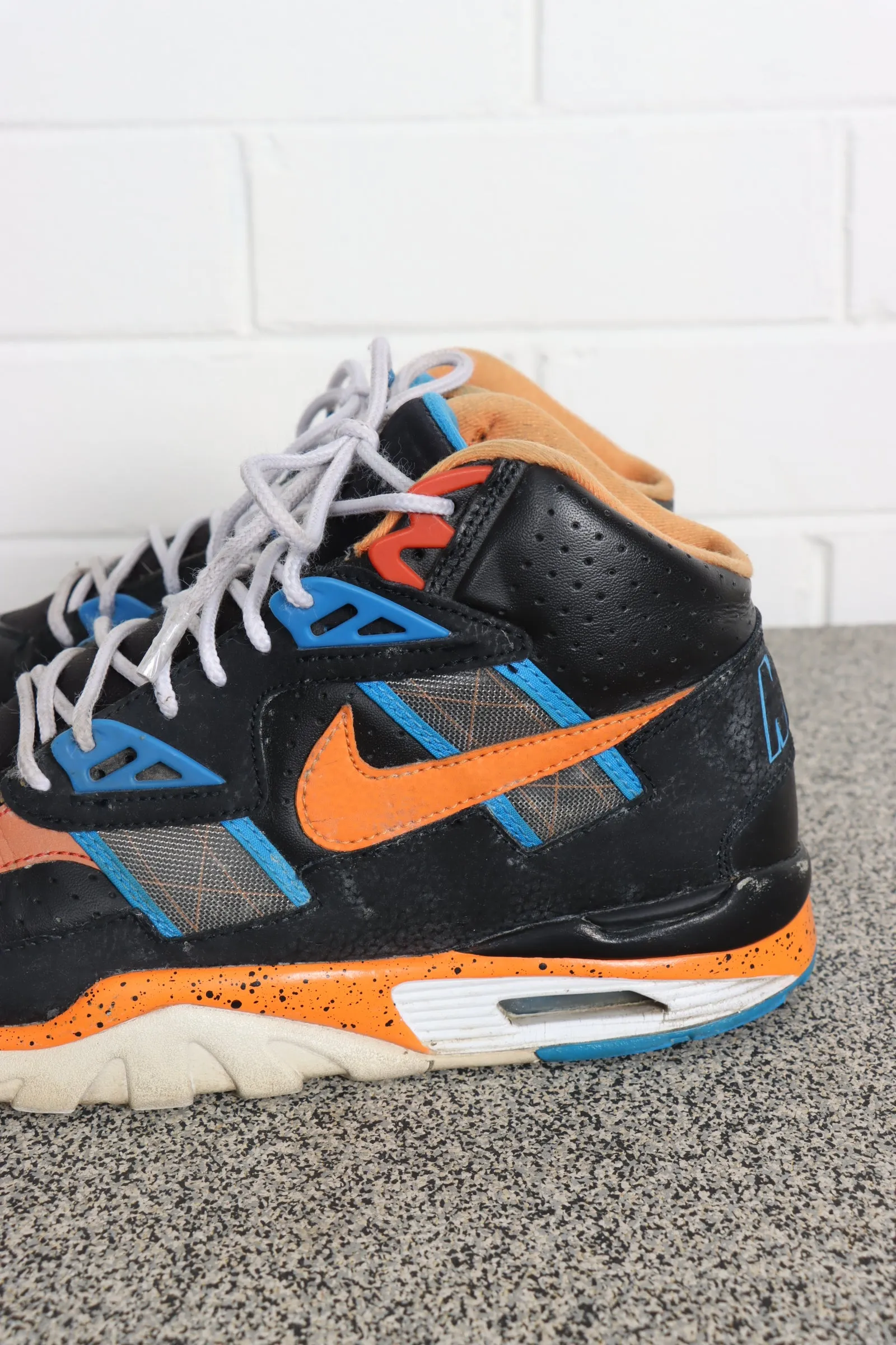 Nike Air Trainer SC High Black Blue Orange Sneaker (9.5)