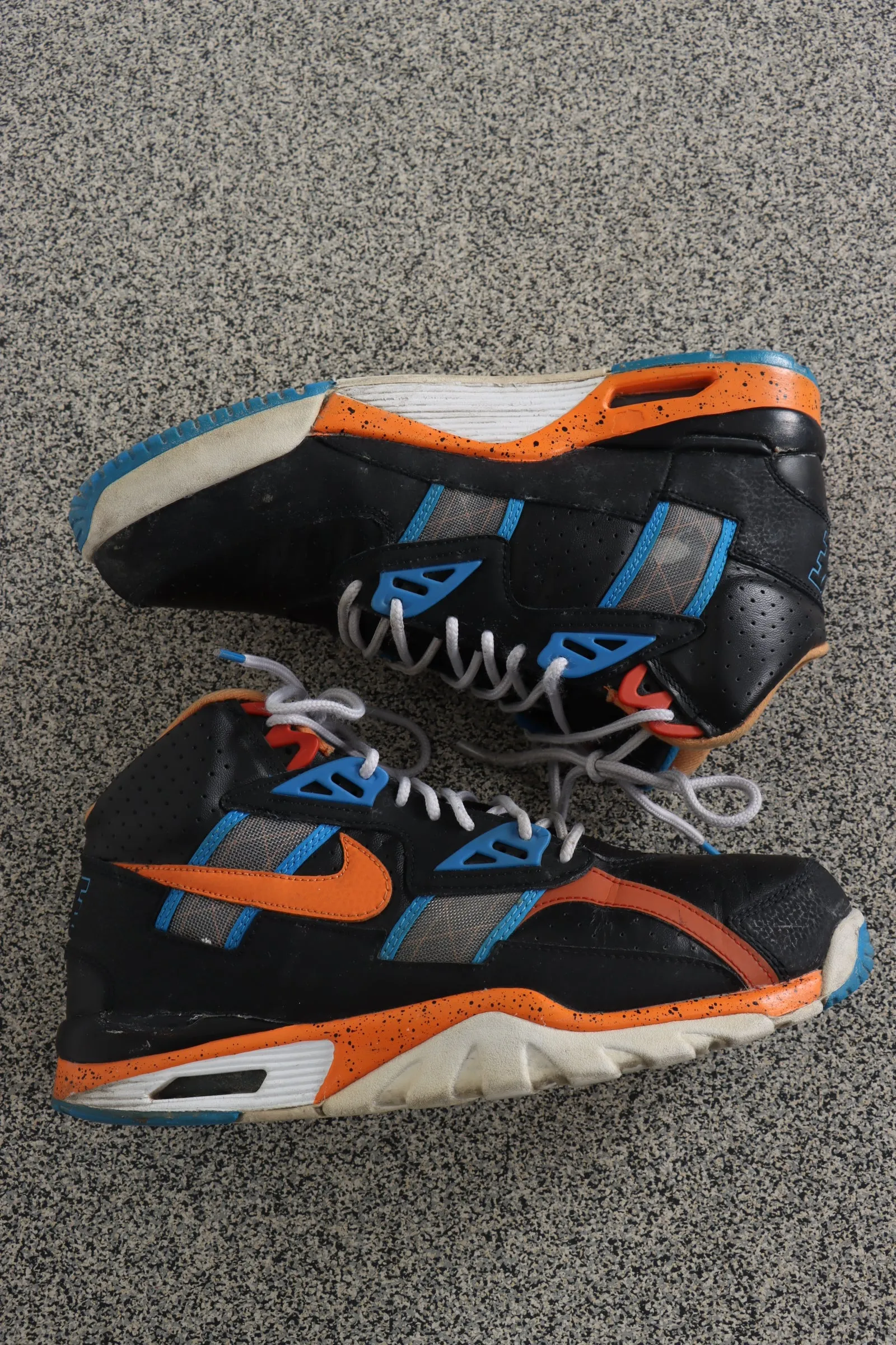 Nike Air Trainer SC High Black Blue Orange Sneaker (9.5)