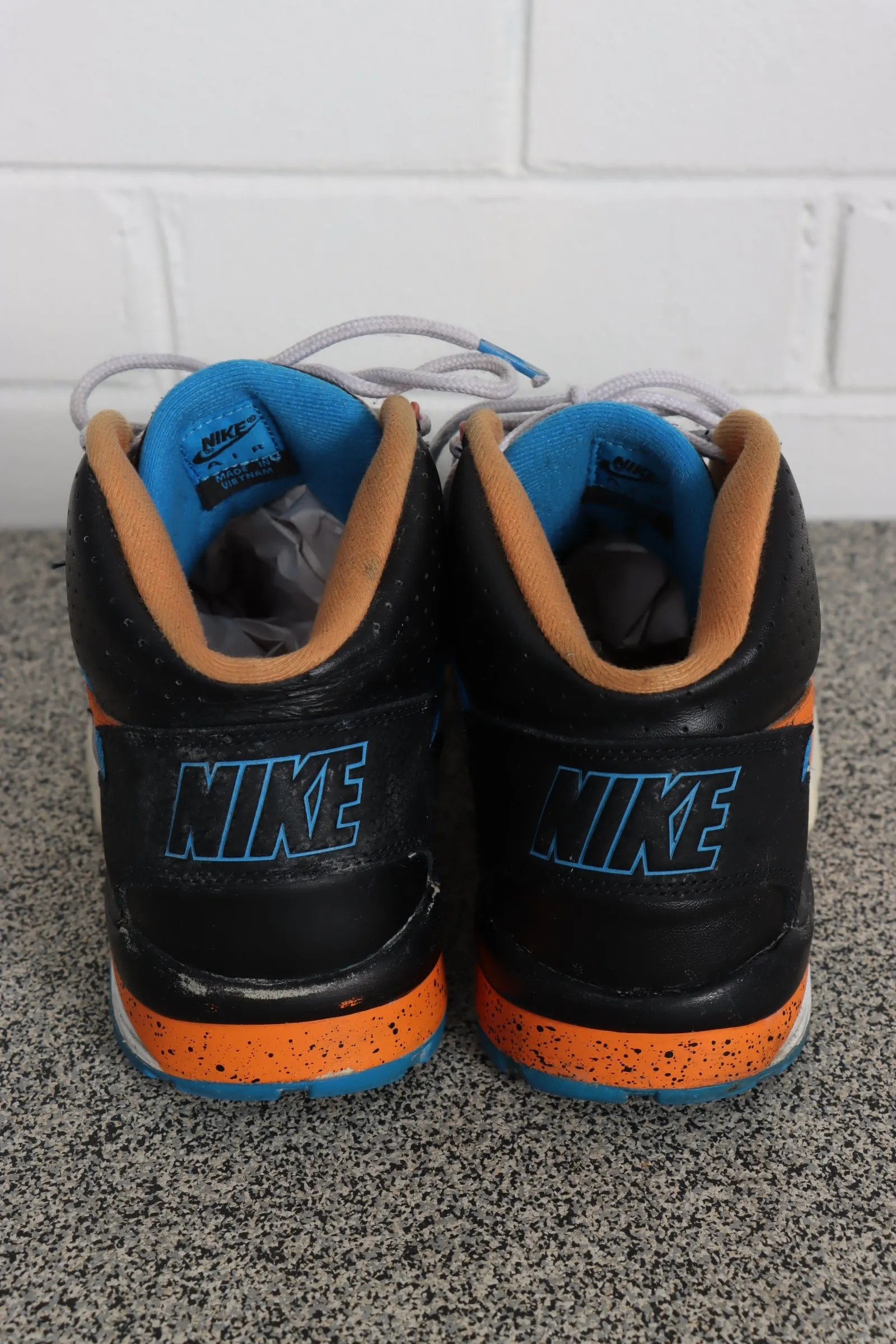 Nike Air Trainer SC High Black Blue Orange Sneaker (9.5)