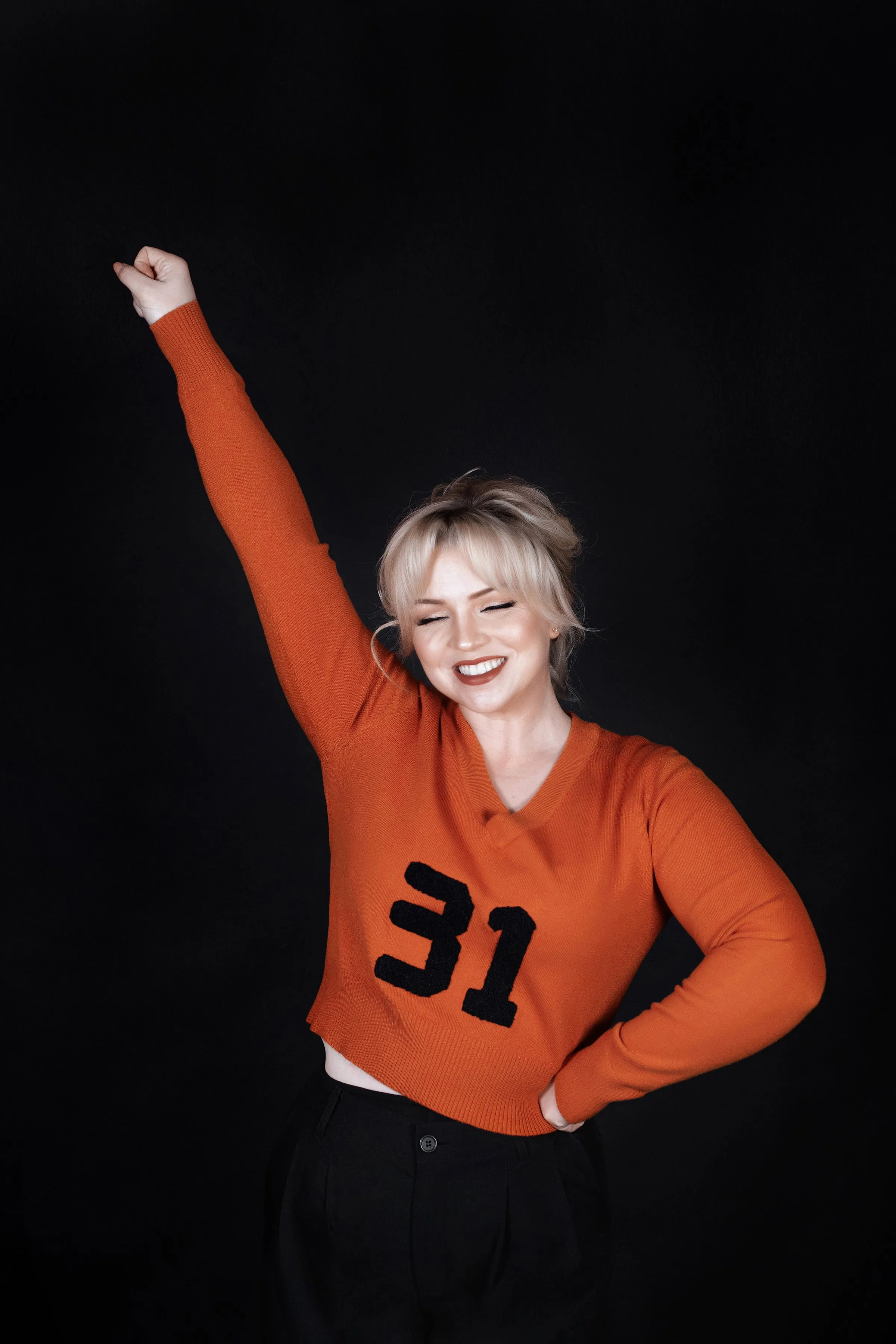 Orange 31 Varsity Sweater