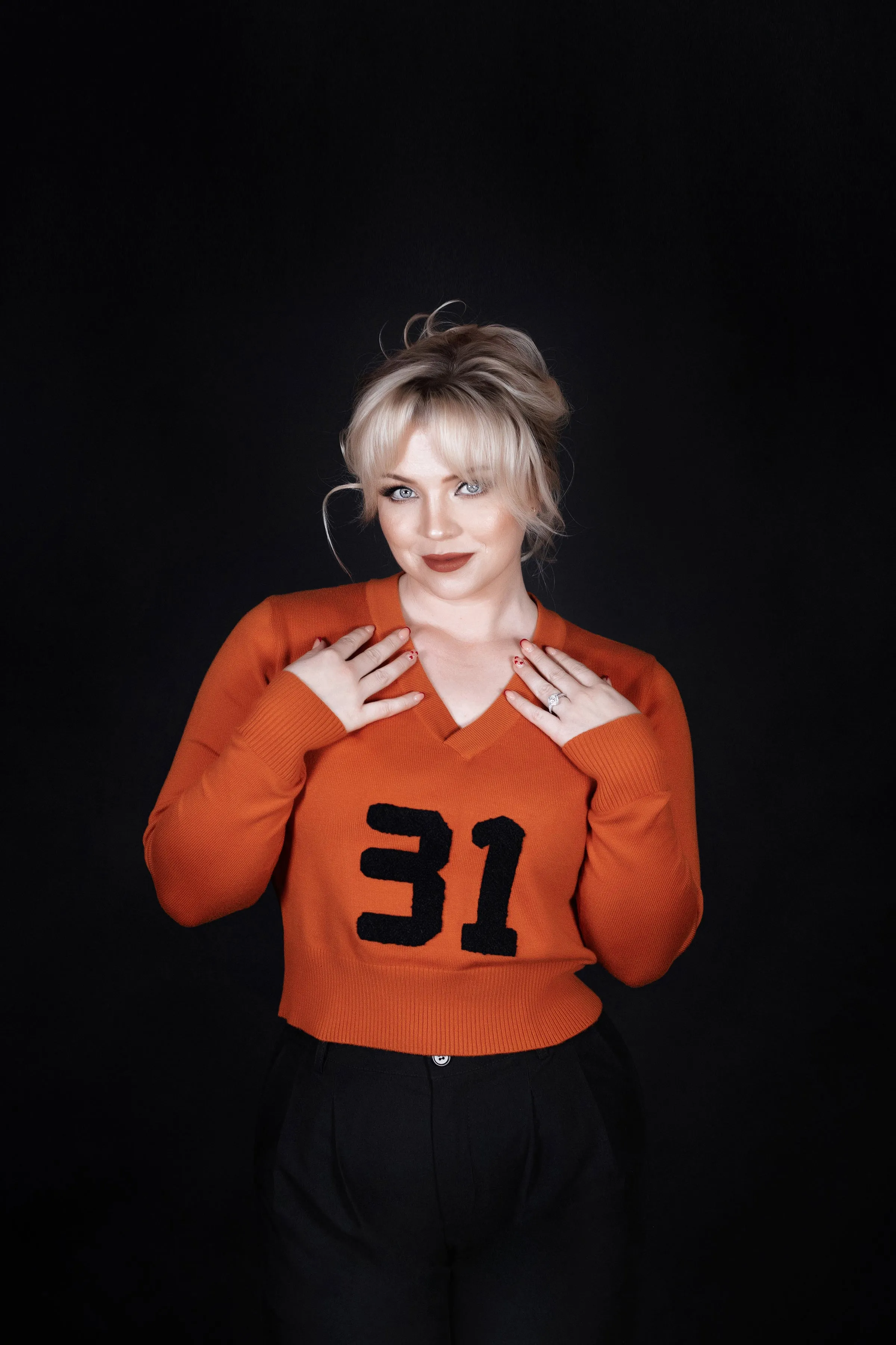 Orange 31 Varsity Sweater