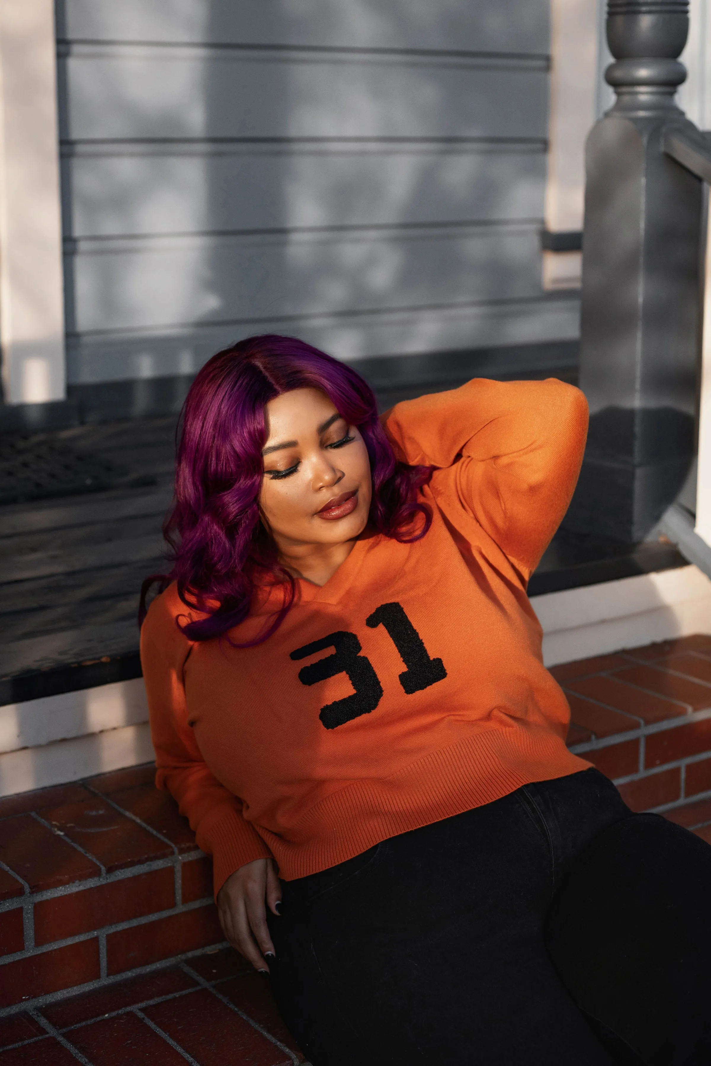 Orange 31 Varsity Sweater